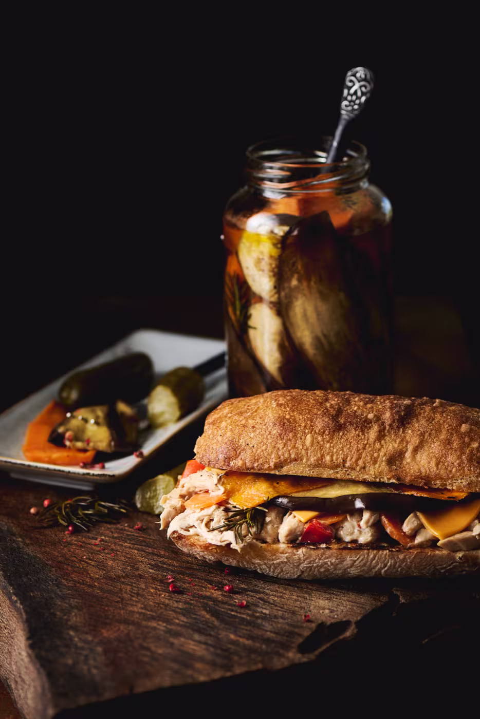 Central Market Pizza Table Composition